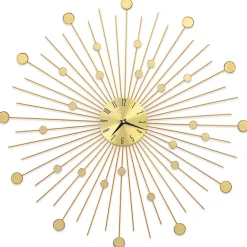 vidaXL - Wandklok - Goud - Metaal - 70 cm Discount