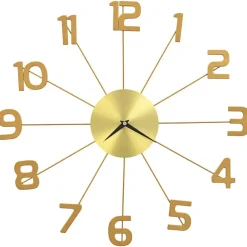 vidaXL - Wandklok - Goud - Metaal - 50 cm