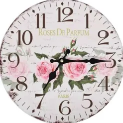 vidaXL - Wandklok - Multikleur - MDF - 30 cm