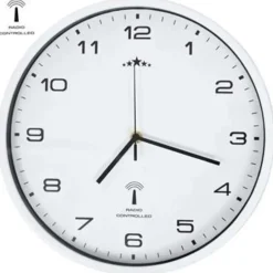 vidaXL - Wandklok - Wit - Polypropyleen Sale