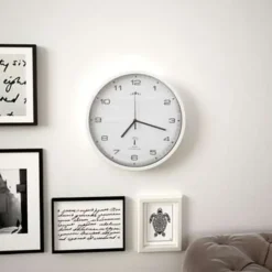 vidaXL - Wandklok - Wit - Polypropyleen Sale