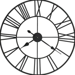 vidaXL - Wandklok - Zwart - Metaal Best