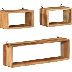 vidaXL - Wandkubus - Bruin - Hout New