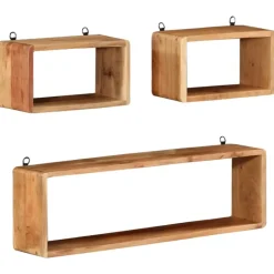 vidaXL - Wandkubus - Bruin - Hout New