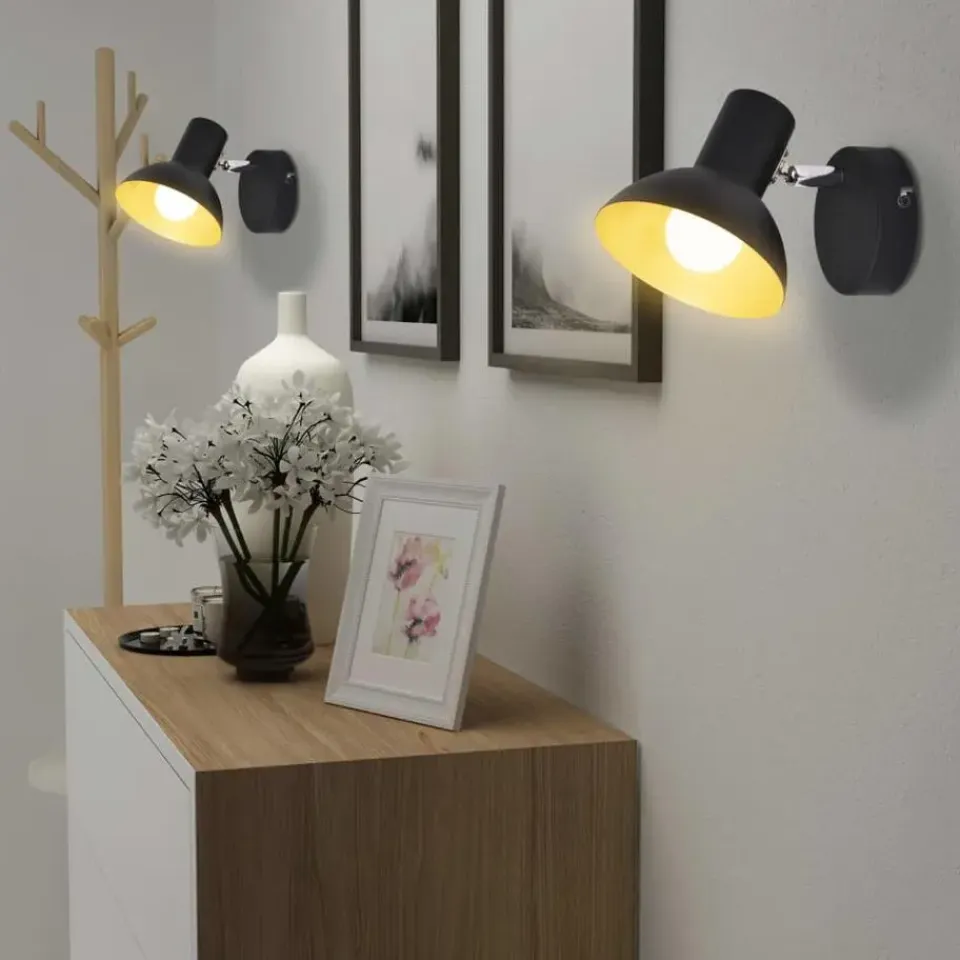 vidaXL - Wandlamp - Multikleur - Metaal - 2 stuks Outlet