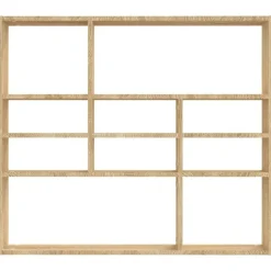 vidaXL - Wandmeubel - Bruin - Bewerkt hout New