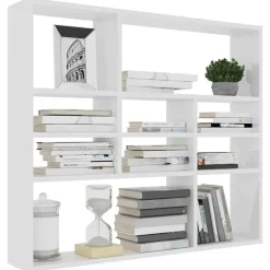 vidaXL - Wandmeubel - Wit - Bewerkt hout Online