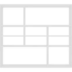 vidaXL - Wandmeubel - Wit - Bewerkt hout Online