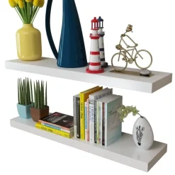 vidaXL - Wandmeubel - Wit - MDF - 80 cm - 2 stuks New