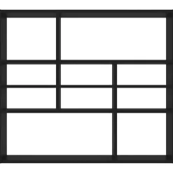 vidaXL - Wandmeubel - Zwart - Bewerkt hout Clearance