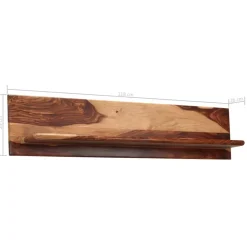 vidaXL - Wandplank - Bruin - Hout - 118 x 26 x 20 cm - 2 stuks Discount
