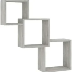 vidaXL - Wandplank - Grijs - Bewerkt hout Discount