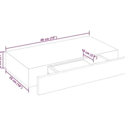 vidaXL - Wandplank - Wit - MDF Best