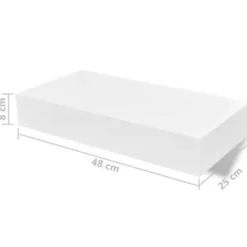 vidaXL - Wandplank - Wit - MDF Best