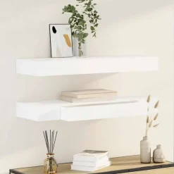 vidaXL - Wandplank - Wit - MDF