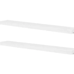 vidaXL - Wandrek - Wit - MDF - 120 cm - 4 stuks Clearance