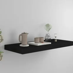 vidaXL - Wandschap - Zwart - MDF - 60 x 23.5 x 3.8 cm Hot