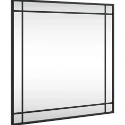 vidaXL - Wandspiegel - Zwart - IJzer - 60 x 60 cm Sale