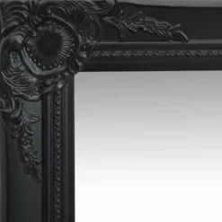 vidaXL - Wandspiegel - Zwart - Hout - 50 x 80 cm New