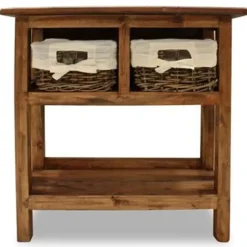 vidaXL - Wandtafel - Bruin - Hout Best