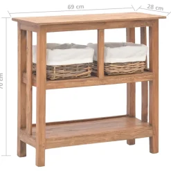 vidaXL - Wandtafel - Bruin - Hout Best