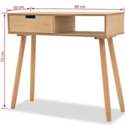 vidaXL - Wandtafel - Bruin - Grenenhout New