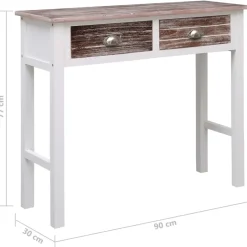 vidaXL - Wandtafel - Bruin - Hout Best