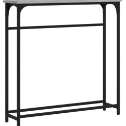 vidaXL - Wandtafel - Grijs sonoma eiken - Bewerkt hout - 75x19.5x75 cm Outlet