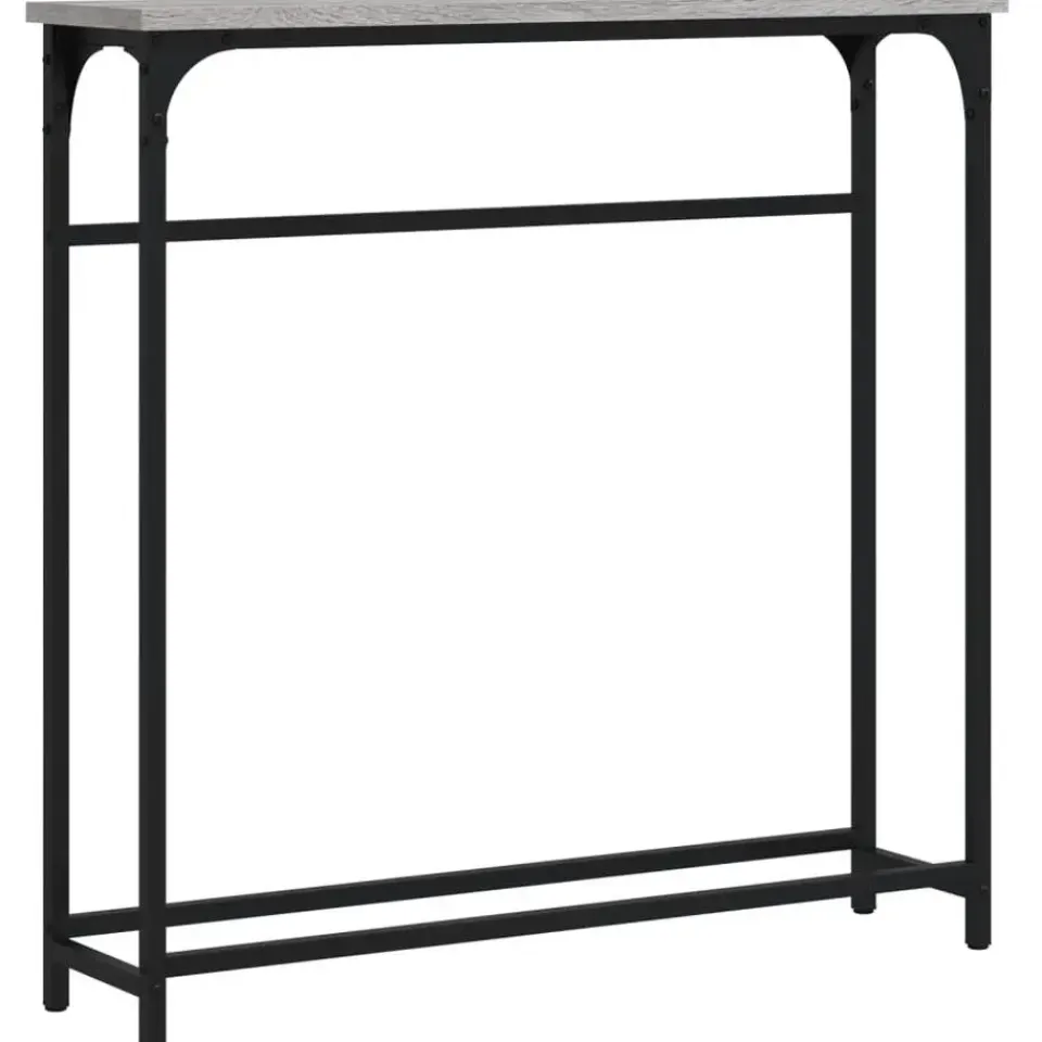 vidaXL - Wandtafel - Grijs sonoma eiken - Bewerkt hout - 75x19.5x75 cm Outlet