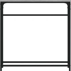 vidaXL - Wandtafel - Grijs sonoma eiken - Bewerkt hout - 75x19.5x75 cm Outlet