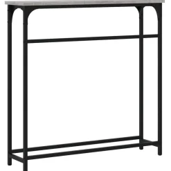 vidaXL - Wandtafel - Grijs sonoma eiken - Bewerkt hout - 75x19.5x75 cm Outlet