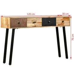 vidaXL - Wandtafel - Multikleur - Hout