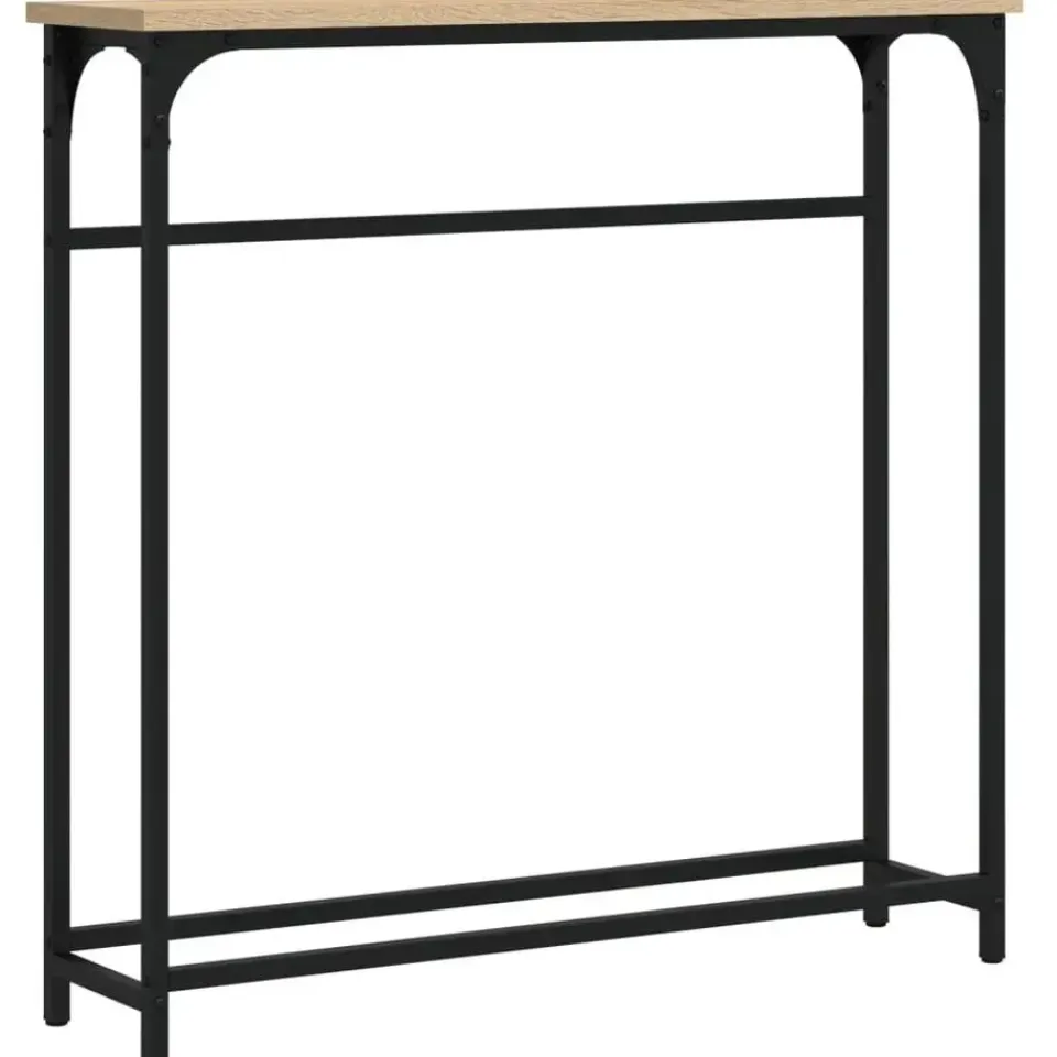 vidaXL - Wandtafel - Sonoma eiken - Bewerkt hout - 75x19.5x75 cm New