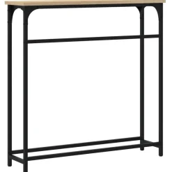 vidaXL - Wandtafel - Sonoma eiken - Bewerkt hout - 75x19.5x75 cm New