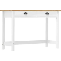 vidaXL - Wandtafel - Wit - Grenenhout Online