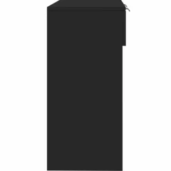 vidaXL - Wandtafel - Zwart - Bewerkt hout New