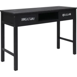 vidaXL - Wandtafel - Zwart - Hout Outlet