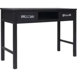 vidaXL - Wandtafel - Zwart - Hout Outlet