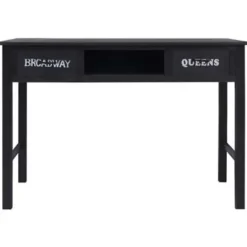 vidaXL - Wandtafel - Zwart - Hout Outlet