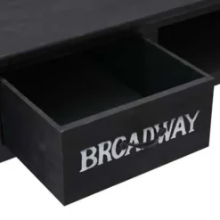 vidaXL - Wandtafel - Zwart - Hout Outlet