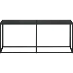vidaXL - Wandtafel - Zwart - Glas New