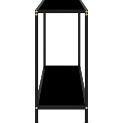 vidaXL - Wandtafel - Zwart - Glas - 120 x 35 x 75 cm Best