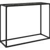 vidaXL - Wandtafel - Zwart - Glas - 100 x 35 x 75 cm New