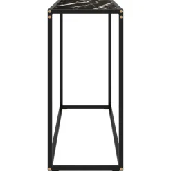 vidaXL - Wandtafel - Zwart - Glas - 100 x 35 x 75 cm New