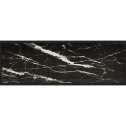 vidaXL - Wandtafel - Zwart - Glas - 100 x 35 x 75 cm New