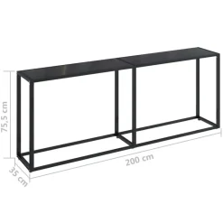 vidaXL - Wandtafel - Zwart - Glas Hot
