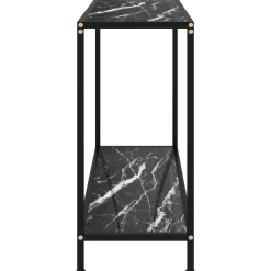 vidaXL - Wandtafel - Zwart - Glas - 100 x 35 x 75 cm Hot