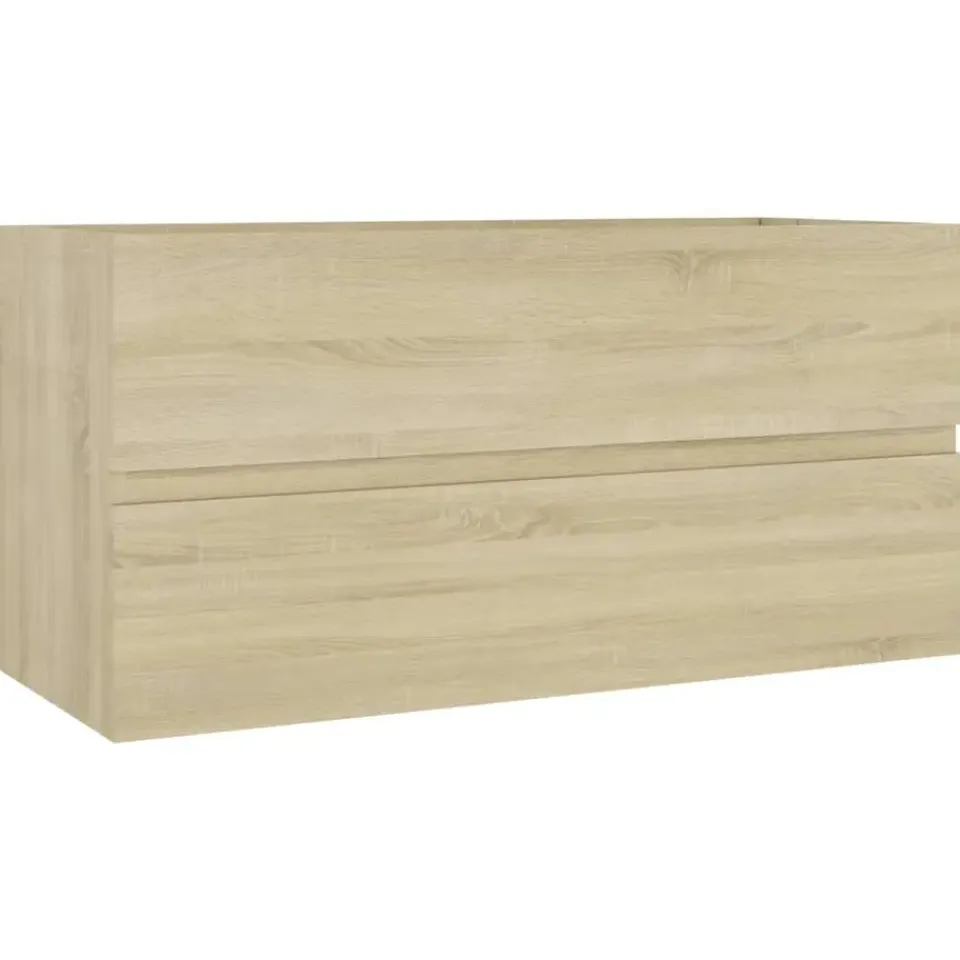 vidaXL - Wastafelkast - Bruin - Bewerkt hout - 90 x 38.5 x 45 cm Sale