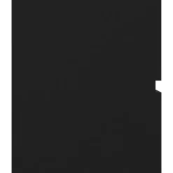 vidaXL - Wastafelkast - Zwart - Bewerkt hout - 90 x 38.5 x 45 cm Sale