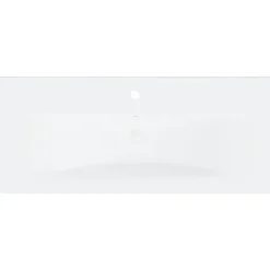 vidaXL - Wastafelkast En Wastafel - Zwart - Bewerkt hout - 90 x 38.5 x 45 cm Clearance